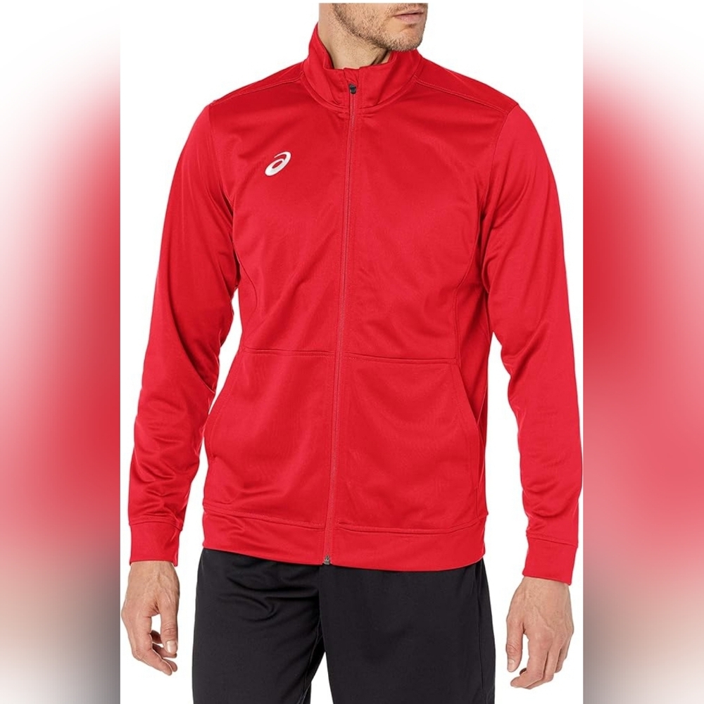 NWT Asics Red Full Zip Up Jacket